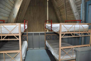 Upstairs view with 2 bunk beds