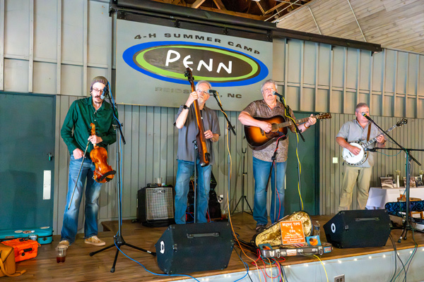 Band playing on stage