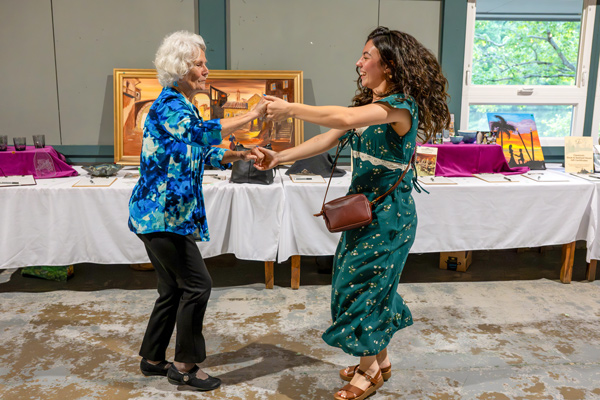 ladies dancing to bluegrass music